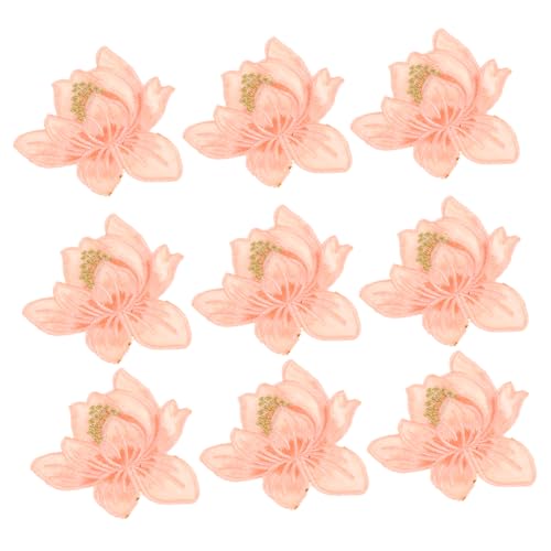 BEBEMOKO 20pcs Lotus Stickerei Nähflecken Kleidung Applique Kleidhosen Accessoire von BEBEMOKO