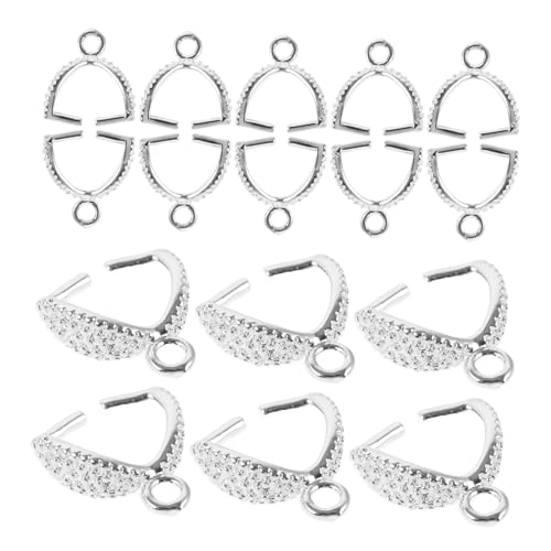 BEBEMOKO 20st Guazi-taste Charm-anhänger Baumeln Schmuckanhängerverschlüsse Halskette Charms-links Schmuck Verschluss Schmuckzubehör Für Ohrringe Anhänger Schließt Anhänger Silver Kupfer von BEBEMOKO