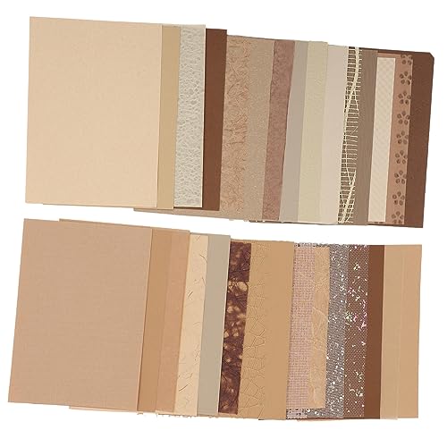 BEBEMOKO 30 Blatt Dekor Und Bastelbedarf Scrapbooking Zubehör Scrapbook Materialien Tagebuch Zubehör Scrapbooking Materialien Scrapbook Zubehör Papier Schokolade von BEBEMOKO