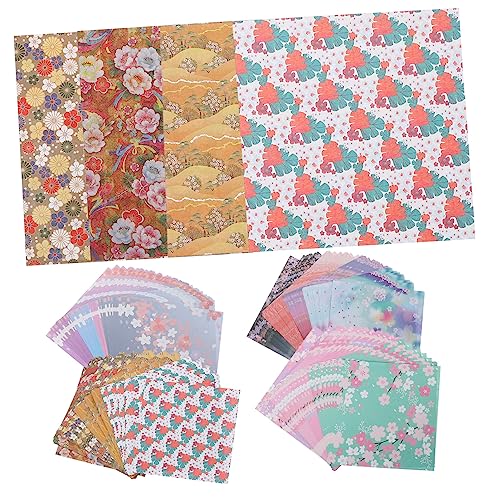 BEBEMOKO 480 Blatt Origami Faltpapiere DIY Handwerk Papier Basteln Faltpapier Doppelseitiges Papier DIY Schneidepapier Faltpapier Basteln Handgemachtes Papier DIY Faltpapier DIY Faltpapier von BEBEMOKO