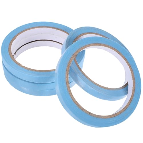 BEBEMOKO 5 Rollen Abdeckband Whiteboard-klebeband Klebeband Nachfüllen Scrapbooking Mini-klebebandabroller Streifen Oberbeleuchter Sammelalbum Verpackung Bandspender Aufkleber Blue Papier von BEBEMOKO