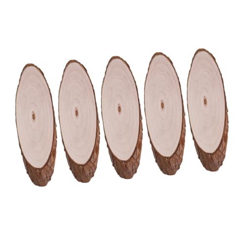 BEBEMOKO 5 Stück unlackierte Naturholzscheiben, ovale Form, DIY-Holzausschnitte zum Basteln, Party-Dekorationen und Heimdekoration, glatte Oberflächen zum Malen und Personalisieren BEBEMOKO 5 Stück unlackierte Naturholzscheiben, ovale Form, DIY-Holzausschnitte zum Basteln, Party-Dekorationen und Heimdekoration, glatte Oberflächen zum Malen und Personalisieren von BEBEMOKO
