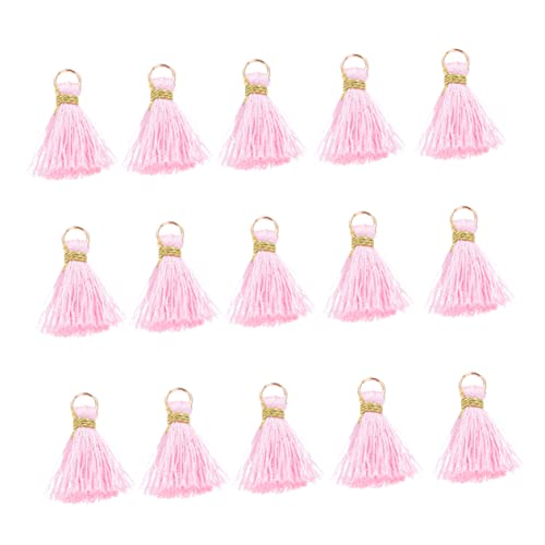 BEBEMOKO 50 Stück Quasten-Anhänger für Bastelarbeiten, Geschenk, Verpackung, Schlüsselanhänger, Zubehör, dekorative Fächer-Charms mit Biegeringe für Schmuckherstellung BEBEMOKO 50 Stück Quasten-Anhänger für Bastelarbeiten, Geschenk, Verpackung, Schlüsselanhänger, Zubehör, dekorative Fächer-Charms mit Biegeringe für Schmuckherstellung von BEBEMOKO