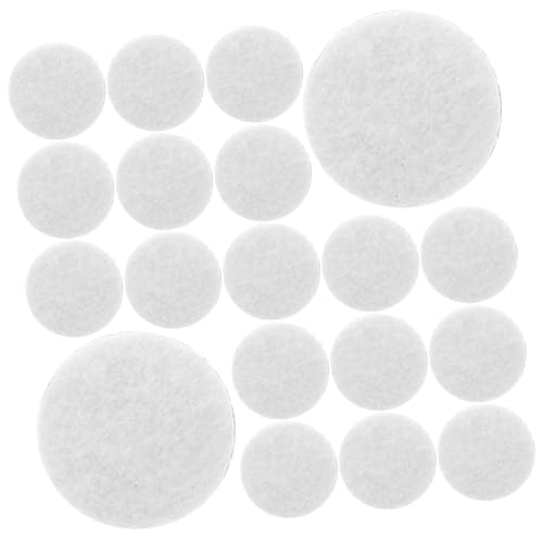 BEBEMOKO 500pcs Wave Dot Patch Aufkleber Dekorieren DIY Kleidung Kissen DIY Supplies DIY Kleidung Materialien Handmade DIY Material Kleidung DIY Handwerk DIY Kopfschmuck Zubehör Weiß Filz von BEBEMOKO