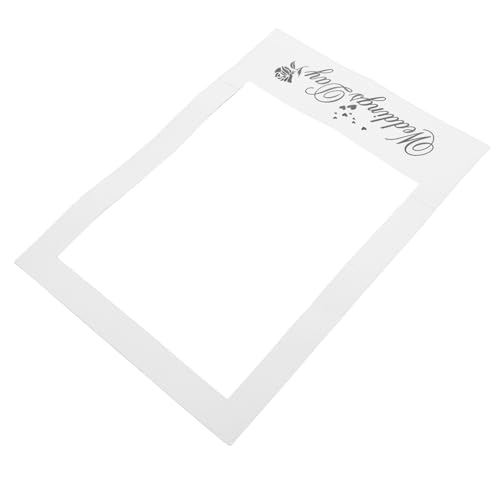 BEBEMOKO Bilderrahmen Requisite Verlobung Geburtstag Dekorationen Junggesellinnenabschied Banner Party Hintergrund Seidenpapier Requisiten für Hochzeit Party Stolz Braut Hochzeit Geschenkpapier Selfie von BEBEMOKO