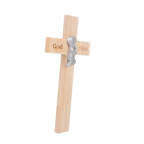 BEBEMOKO Christlicher Holz-Kreuz-Anhänger, dekorativer Wandbehang, Kreuzhandwerk für religiöse Inspiration, glatte Oberfläche, sicheres Geschenk für Freunde BEBEMOKO Christlicher Holz-Kreuz-Anhänger, dekorativer Wandbehang, Kreuzhandwerk für religiöse Inspiration, glatte Oberfläche, sicheres Geschenk für Freunde von BEBEMOKO