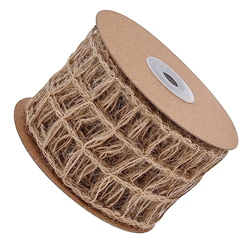 BEBEMOKO Dekorativer Gürtel Geschenkverpackungsband Präsentiert Geschenkband Wickelband Mesh-juteband Schleife Geschenkband Basteln Weihnachtsbaumband Sackleinenband Betäuben von BEBEMOKO