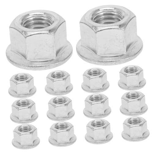 BEBEMOKO Führungsmutter Kettensägen-Set Einsteller Spanner Bar Muttern Bar Muttern Nietmutter Adapter Ersatz Bar Muttern Nietmutter Bohrer Adapter Bar Mutter Ersatz Stahl Silber von BEBEMOKO