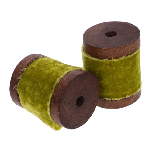 BEBEMOKO Geschenkband, Juteband, Dekoband, Seidensatinband, Wickelband, farbige Bänder, DIY, Polyester, Gelb, 2 Rollen von BEBEMOKO