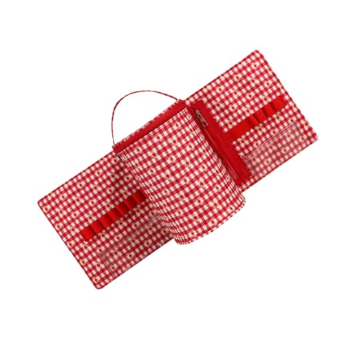 BEBEMOKO Strickset Gestrickte Tasche Bausätze Gehäkelter Taschenorganisator Leichensack Vakuumierbeutel Garnknäuel Halter Strickzubehör Bausatz Aufbewahrungstasche Für Garn Polyester von BEBEMOKO