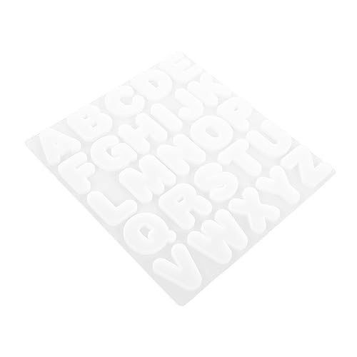 BEBEMOKO Teiliges Silikon Buchstaben Mold für DIY Schlüsselanhänger Anhänger Schmuckherstellung Transparente Weiße Gießform für Kreative Bastelarbeiten und Personalisierte Accessoires BEBEMOKO Teiliges Silikon Buchstaben Mold für DIY Schlüsselanhänger Anhänger Schmuckherstellung Transparente Weiße Gießform für Kreative Bastelarbeiten und Personalisierte Accessoires von BEBEMOKO