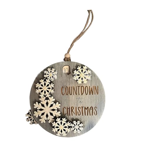 Holz Weihnachts Adventskalender Kreativer Spaß Und Interaktives Countdown Schild Countdown Bis Weihnachten Verschiebbares Ornament Weihnachtsdekoration von BEBIKR