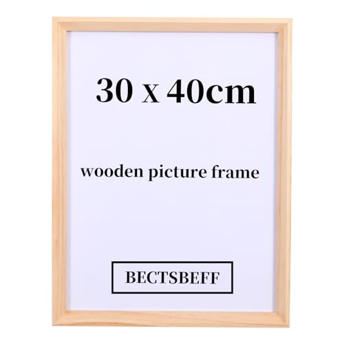 30x40cm Eiche Holz Bilderrahmen für Wand - Großer Fotorahmen für Drucke und Poster, Bildergalerie, Fotocollage und mehr von BECTSBEFF