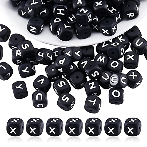 BEEFLYING 20 Stück Schwarzer Würfel Buchstabe X Silikonperlen 12x12x12 mm Quadratische Würfel Alphabetperlen mit 2 mm Lochabstandshalter Lose Perlen für Armbänder Halsketten Schmuckherstellung BEEFLYING 20 Stück Schwarzer Würfel Buchstabe X Silikonperlen 12x12x12 mm Quadratische Würfel Alphabetperlen mit 2 mm Lochabstandshalter Lose Perlen für Armbänder Halsketten Schmuckherstellung von BEEFLYING