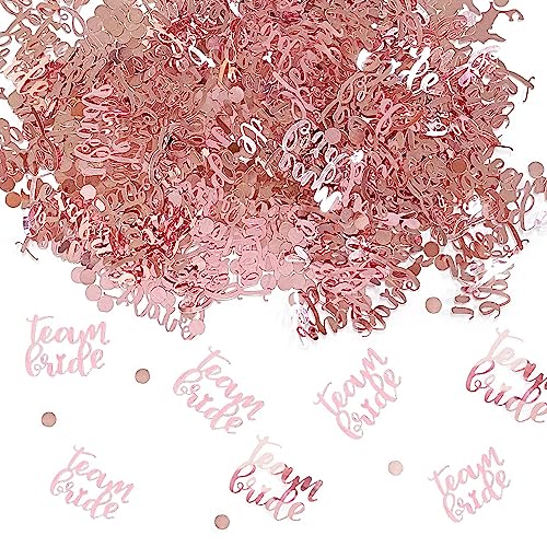 30g Brautparty Konfetti, Junggesellenabschied Roségold Deko Konfetti, Teambride Tischdeko für Junggesellenabschied Urlaubsdeko. von BEIIEB