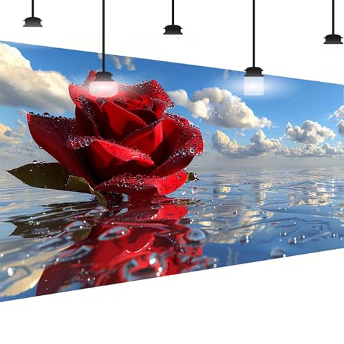 BEIJUYHU Diamond Painting Blume Diamant Painting Bilder Erwachsene Groß DlY Diamant Art Kinder Full Drill Diamond Malerei Landschaft 5D Kunst Malerei Stickerei Mosaic Bastelset Decor 100 X 200cm 3-FK von BEIJUYHU