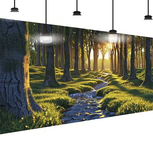 Baum Diamond Painting Groß XXL 60 X 120cm, DlY Baum Diamant Painting Bilder Kinder, Full drill Daiments Malerei Erwachsene, 5D Diamond Art Mosaic Bastelset Kunst Malerei Stickerei Set Wand Dekor 6-GT von BEIJUYHU