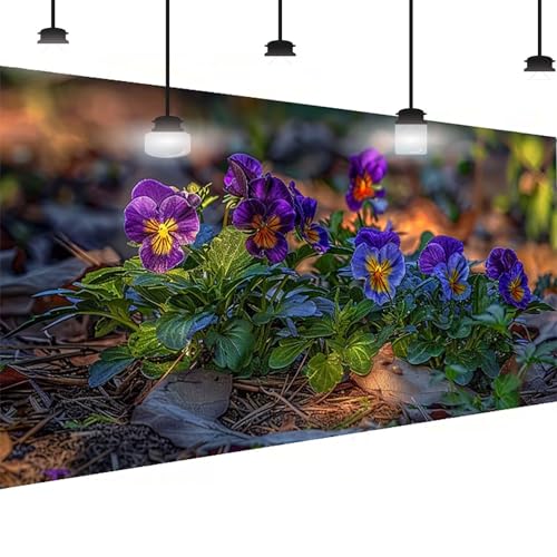 Blume Diamond Painting Groß XXL 30x60 cm, DlY Blume Diamant Painting Bilder Kinder, Full drill Daiments Malerei Erwachsene, 5D Diamond Art Mosaic Bastelset Kunst Malerei Stickerei Set Wand Dekor 8-58 von BEIJUYHU