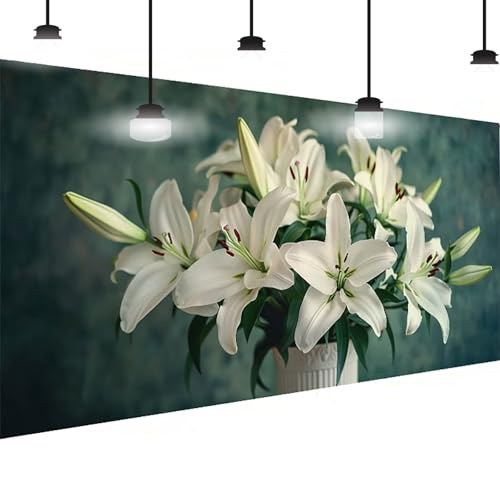 Blume Diamond Painting Groß XXL 40 X 80cm, DlY Blume Diamant Painting Bilder Kinder, Full drill Daiments Malerei Erwachsene, 5D Diamond Art Mosaic Bastelset Kunst Malerei Stickerei Set Wand Dekor 0-51 von BEIJUYHU