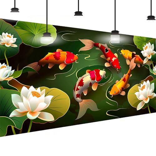 Blume Diamond Painting Groß XXL 70x140 cm, DlY Blume Diamant Painting Bilder Kinder, Full drill Daiments Malerei Erwachsene, 5D Diamond Art Mosaic Bastelset Kunst Malerei Stickerei Set Wand Dekor 3-3P von BEIJUYHU