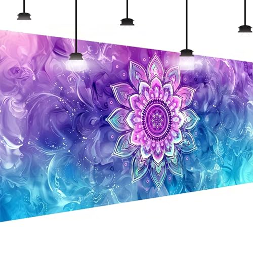 Blume Diamond Painting Groß XXL 70x140 cm, DlY Blume Diamant Painting Bilder Kinder, Full drill Daiments Malerei Erwachsene, 5D Diamond Art Mosaic Bastelset Kunst Malerei Stickerei Set Wand Dekor 5-1B von BEIJUYHU