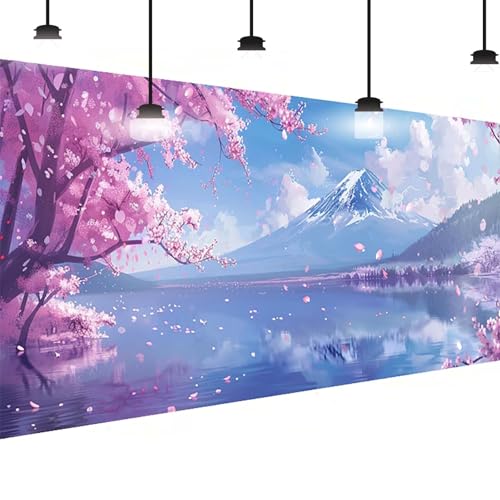 Blume Diamond Painting Groß XXL 80 X 160cm, DlY Blume Diamant Painting Bilder Kinder, Full Drill Daiments Malerei Erwachsene, 5D Diamond Art Mosaic Bastelset Kunst Malerei Stickerei Dekor Familie 6-36 von BEIJUYHU