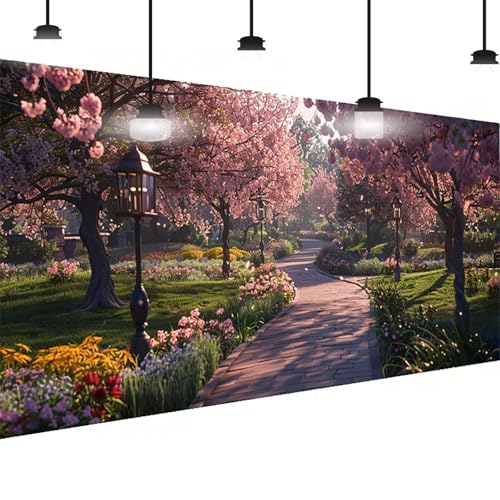 Blume Diamond Painting Groß XXL 80 X 160cm, DlY Blume Diamant Painting Bilder Kinder, Full Drill Daiments Malerei Erwachsene, 5D Diamond Art Mosaic Bastelset Kunst Malerei Stickerei Dekor Familie J-S6 von BEIJUYHU