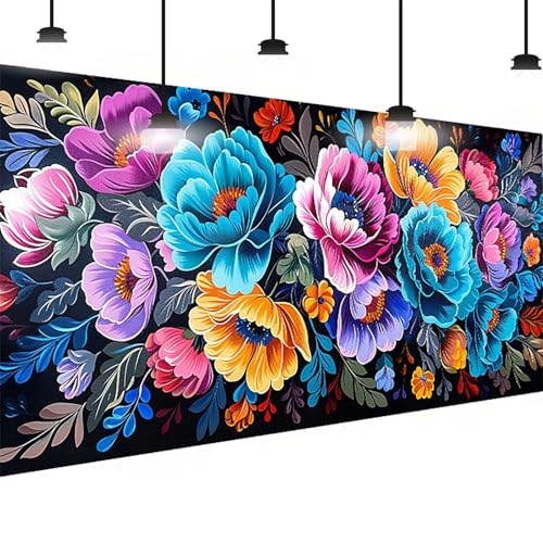 Diamond Painting Blume Diamant Painting Bilder Erwachsene Groß DlY Diamant Art Kinder, Full Drill Diamond Malerei Anlage 5D Edelstein Kunst Malerei Stickerei Mosaic Bastelset Decor 90x180 cm 8-G0 von BEIJUYHU