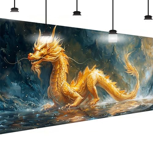 Diamond Painting Drachen Diamant Painting Bilder Erwachsene Groß DlY Diamant Art Kinder Full Drill Diamond Malerei Berg 5D Edelstein Kunst Malerei Stickerei Mosaic Bastelset Decor 80 X 160cm R-O2 von BEIJUYHU