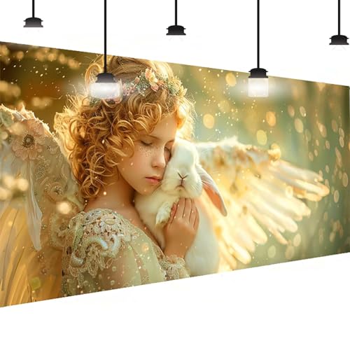 Diamond Painting Engel Diamant Painting Bilder Erwachsene Groß DlY Diamant Art Kinder Full Drill Diamond Malerei Kaninchen 5D Edelstein Kunst Malerei Stickerei Mosaic Bastelset Decor 50x100 cm 3-60 von BEIJUYHU