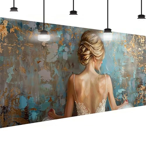 Diamond Painting Frau Diamant Painting Bilder Erwachsene Groß DlY Diamant Art Kinder Full Drill Diamond Malerei Graffiti 5D Edelstein Kunst Malerei Stickerei Mosaic Bastelset Decor 50x100 cm F-75 von BEIJUYHU