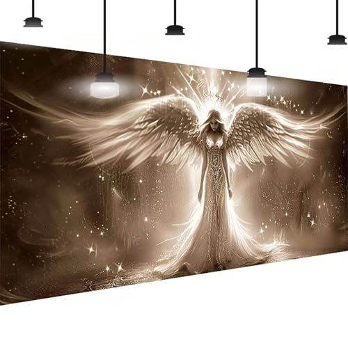 Engel Diamond Painting Groß XXL 40 X 80cm, DlY Engel Diamant Painting Bilder Kinder, Full drill Daiments Malerei Erwachsene, 5D Diamond Art Mosaic Bastelset Kunst Malerei Stickerei Set Wand Dekor 0-CY von BEIJUYHU