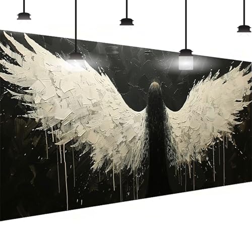 Engel Diamond Painting Groß XXL 50x100 cm, DlY Engel Diamant Painting Bilder Kinder, Full drill Daiments Malerei Erwachsene, 5D Diamond Art Mosaic Bastelset Kunst Malerei Stickerei Set Wand Dekor 4-9O von BEIJUYHU