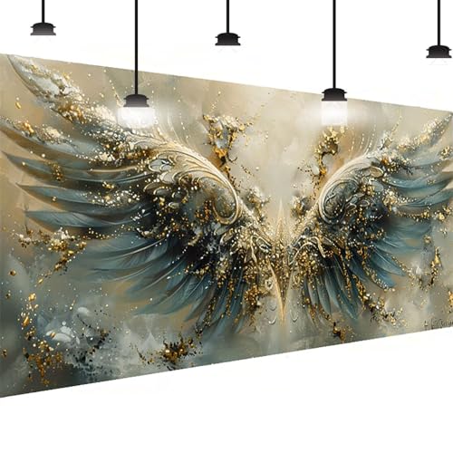 Engel Diamond Painting Groß XXL 50x100 cm, DlY Engel Diamant Painting Bilder Kinder, Full drill Daiments Malerei Erwachsene, 5D Diamond Art Mosaic Bastelset Kunst Malerei Stickerei Set Wand Dekor Z-UA von BEIJUYHU