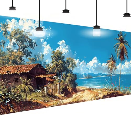 Meer Diamond Painting Groß XXL 40 X 80cm, DlY Meer Diamant Painting Bilder Kinder, Full drill Daiments Malerei Erwachsene, 5D Diamond Art Mosaic Bastelset Kunst Malerei Stickerei Set Wand Dekor 3-CK von BEIJUYHU