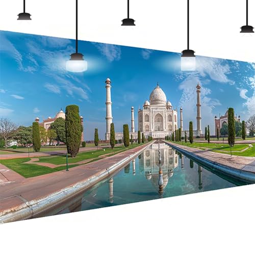 Taj Mahal Diamond Painting Groß XXL 40 X 80cm, DlY Taj Mahal Diamant Painting Bilder Kinder, Full drill Daiments Malerei Erwachsene, 5D Diamond Art Mosaic Bastelset Kunst Malerei Stickerei Dekor 6-6Q von BEIJUYHU