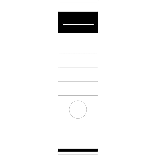 50 Stück Ordner Etiketten Ordner Breit Aufkleber Ordner Rückenschilder Selbstklebend Lang Selbstklebende Ordnerrücken Passend für Standardordner 6,2 x 28,5 cm (50, 6,2 x 28,5 cm) von BEIMEIII