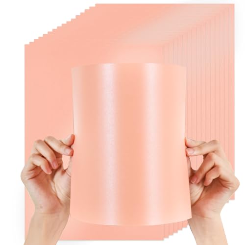 BEISHIDA 30 Blatt rosa Kartonpapier, 21,6 x 27,9 cm, schimmerndes Kartonpapier, 250 g/m², Premium-Bastelpapier für Einladungen, Lebenslauf, Zertifikate, DIY-Kunstprojekte, Grußkarten von BEISHIDA