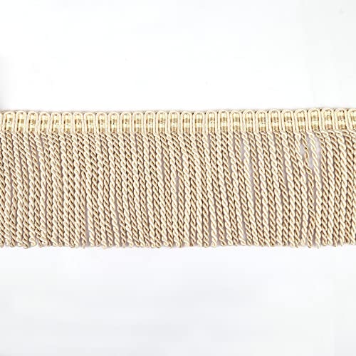 BEL AVENIR Bullion Fransenborte Basic Trim Collection 4,5 m x 15,9 cm (Beige) von BEL AVENIR