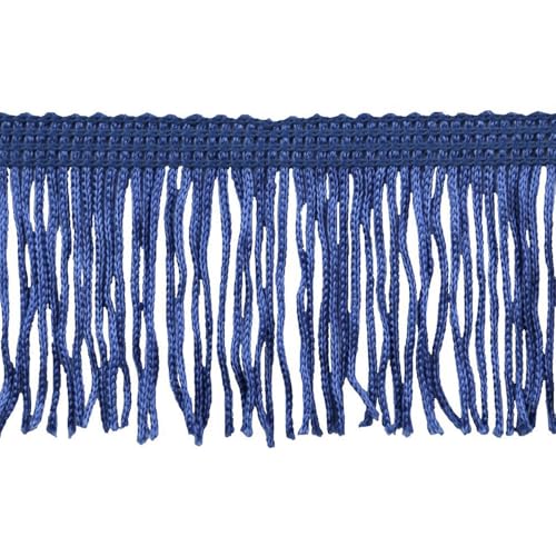 Chainette Fringe Fransenrollen aus Polyester, 9,1 m, für Kunst und Handwerk, 5 cm lang, Marineblau Chainette Fringe Fransenrollen aus Polyester, 9,1 m, für Kunst und Handwerk, 5 cm lang, Marineblau von BELAGIO