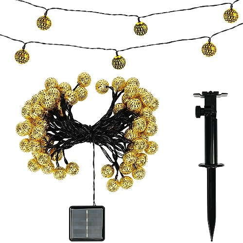 BELLE VOUS Solar Lichterkette Aussen - 11 m Wasserdichte Lichterkette Outdoor - Warmweiße Led Solar Lichterkette Außen/Garten, Terrasse, Hof oder für Innenbereich, Weihnachtsbaum & Hochzeit von BELLE VOUS