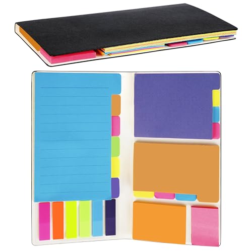 Belle Vous Notizbuch Liniert Journal Buch mit 48 Haftnotizen - 10 x 20 cm - 60 Seiten - Premium Hardcover Tagebuch für Erwachsene mit Recyceltem Kork-Einband für Schule und Büro von BELLE VOUS