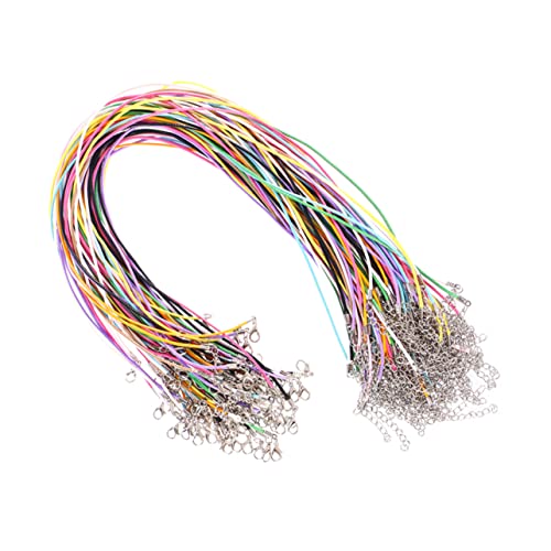 1 Satz Halskettenkordel mit Verschluss armband schnur Schmuck machen DIY Schmuckzubehör Schmuckperlenschnur gewachste Schmuckschnur Halskette Schnur Halskette Seil BELLIFFY von BELLIFFY