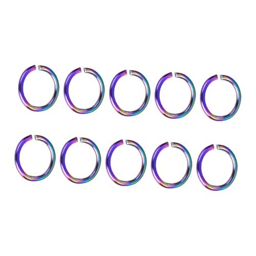 100St offener Ring o Schmuck Biegeringe Biegering zur Schmuckherstellung Sprungring metallringe Jump rings Schmuck Verbindungsring Armband Biegering Rostfreier Stahl Colorful BELLIFFY von BELLIFFY