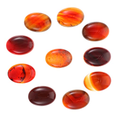 10st Edelstein-patch Cabochons Mit Flacher Rückseite Diy-wohnung Natürliche Quarz-cabochons Cabochons Aus Stein Diy Schmuckstein Cabochons Achat Flach Zurück Kreisperlen Naturstein BELLIFFY von BELLIFFY