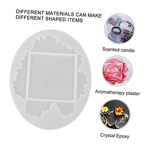 1Stk Tischform Auto-Dekor Untersetzer für Autobecher untersetzer schallplatten förmchen Silikon-Gießformen epoxidharz formen unregelmäßige Ozeanwellen-Dekorationsform Silikonform BELLIFFY von BELLIFFY