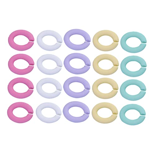 20st Diy Zubehör Schlüsselanhänger Für Bastelarbeiten Haken Kette Abzeichen Schlüsselband Bausatz Zinn Runden Abnehmbarer Schlüsselring-schnellverschluss Draht Ringe Diy-ring Acryl BELLIFFY von BELLIFFY