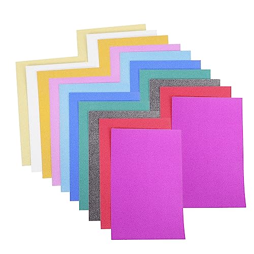 40 Blätter Geprägtes Papier Diy-glitzerkarton Bunter Karton Farbiges Kartonpapier Glitzerkartonpapier Pastellfarbener Karton Rosafarbener Karton Kartonpapier Für Kinder Papierstau BELLIFFY von BELLIFFY