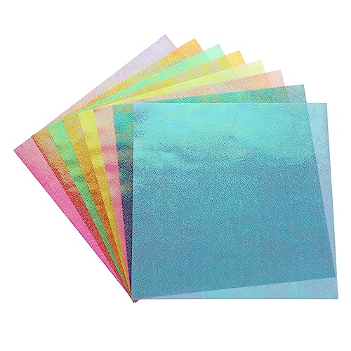 50 Blatt Origami Kartenpapier selber machen DIY-Papiere quadratisches Papier Bastelpapier zum Selbermachen Bastelpapiere buntpapier handystativ Dekorationspapier glänzendes Papier BELLIFFY von BELLIFFY