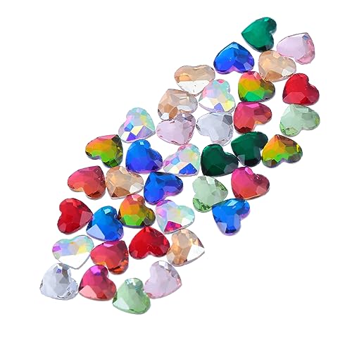 50 Stück Liebe Nagel diamant Nagelsticker selber machen Nagelaufkleber für Nagelkunst Nail-Art-Aufkleber graceling kollegen Nailart-Strasssteine Nagelsticker mit Strasssteinen Glas BELLIFFY von BELLIFFY